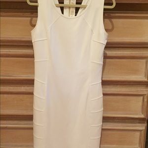 Cluny white knit dress with cutouts. Size 12